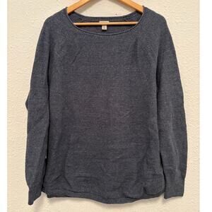 L.L. Bean Sweater Cotton Sweater XL Blue